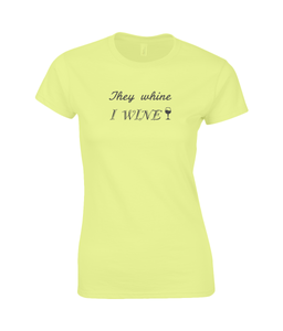 I wine Ladies Fitted T-Shirt