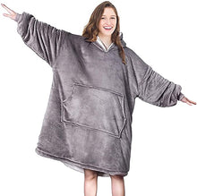 Load image into Gallery viewer, Oversized Hoodie, wearable hoodie blanket, Energy saving hoodie