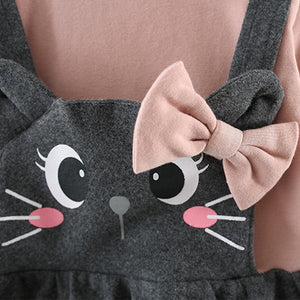 Cute Cat Design Dress for Baby and Toddler Girl