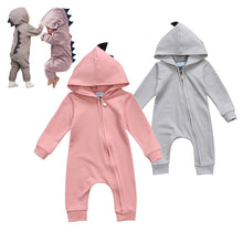 Load image into Gallery viewer, Adorable Dinosaur zip-up Jumpsuit for Baby
