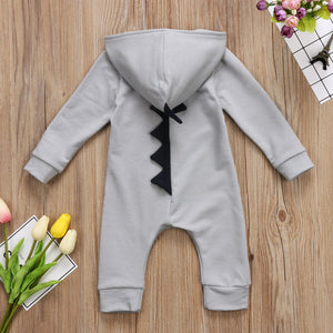 Adorable Dinosaur zip-up Jumpsuit for Baby