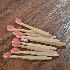 10 pcs Kids Eco Friendly Bamboo Toothbrush Soft Bristles
