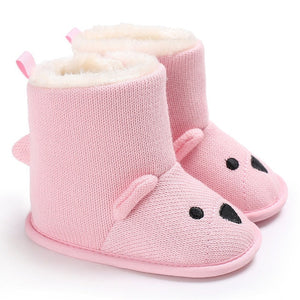 Baby Winter Boots Infant Toddler Newborn Cute Cartoon Bear Shoes