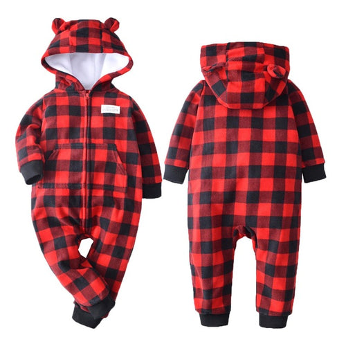 Chequered Baby and Toddler Jumpsuit onesie Romper