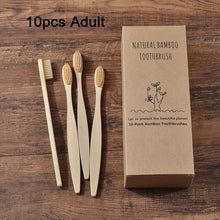 Load image into Gallery viewer, Multi-Pack Parent &amp; child Eco Friendly Bamboo Toothbrushes Soft Bristles (Adult &amp; Kids)