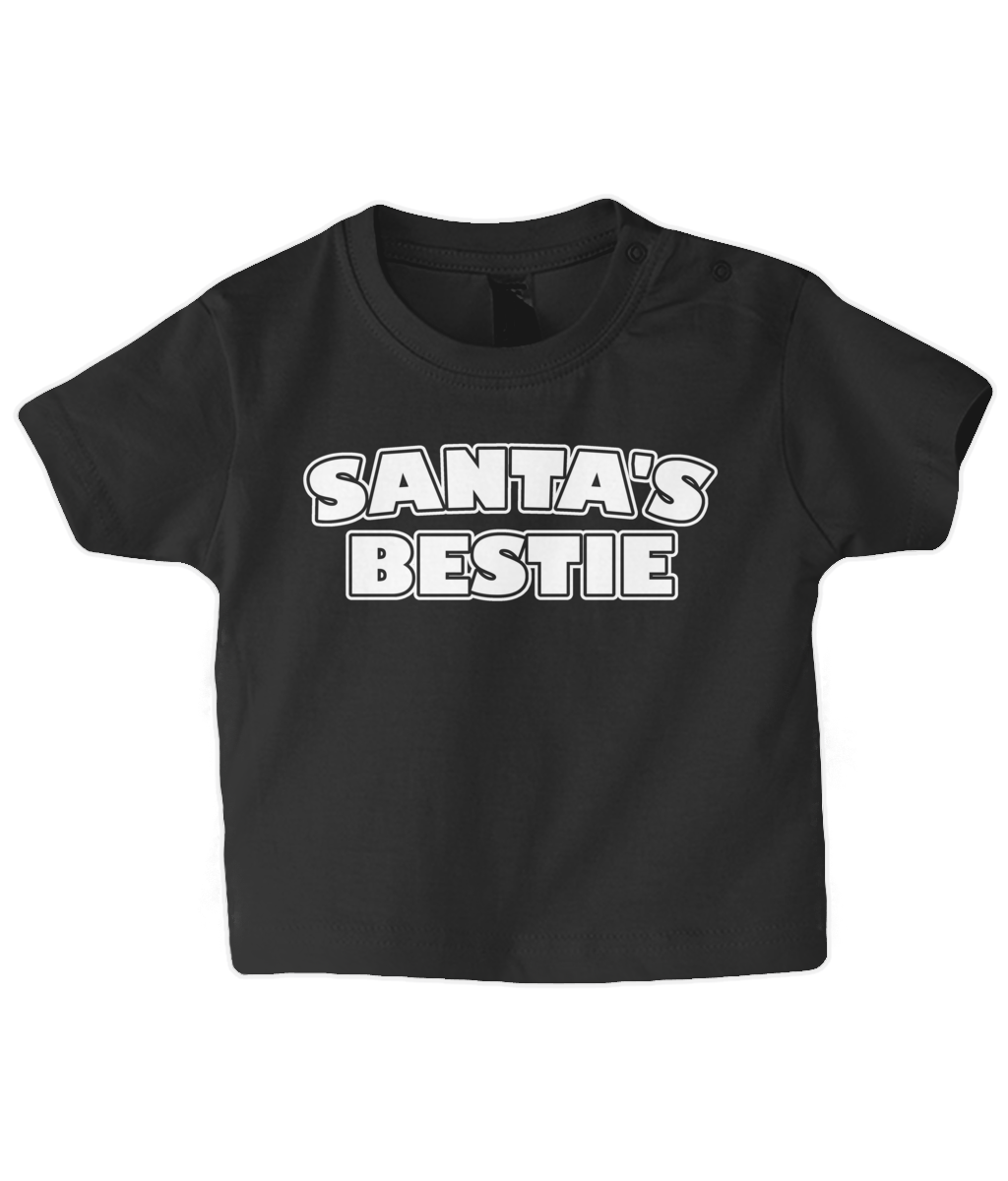 Santa's Bestie Baby T Shirt