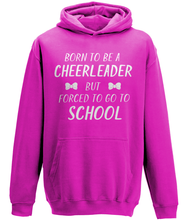 Load image into Gallery viewer, CIP: Born to be a cheerleader Kids Hoodie