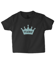 Load image into Gallery viewer, Crown Boy Baby T Shirt