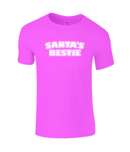 Load image into Gallery viewer, Santa&#39;s Bestie Kids T-Shirt