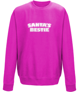 Santa's Bestie Kids Sweatshirt