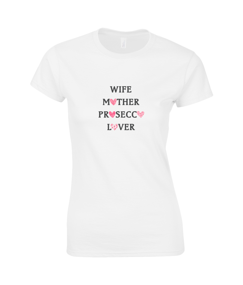 Prosecco Ladies Fitted T-Shirt