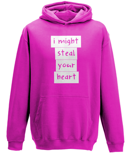 I might steal your heart Kids Hoodie
