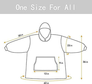 Oversized Hoodie, wearable hoodie blanket, Energy saving hoodie