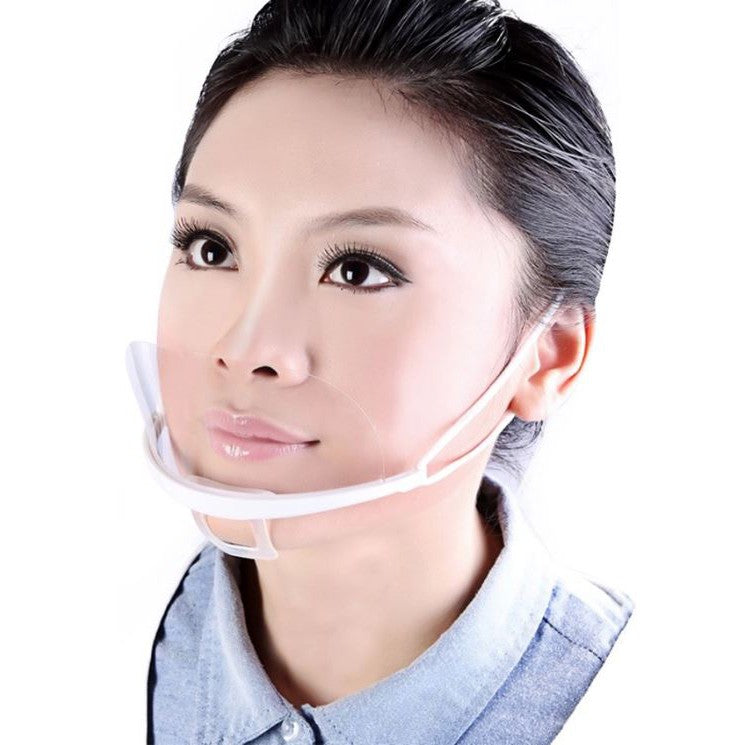 Mouth Shield PPE Plastic Face Mouth Visor Protection - Pack of 10 pcs