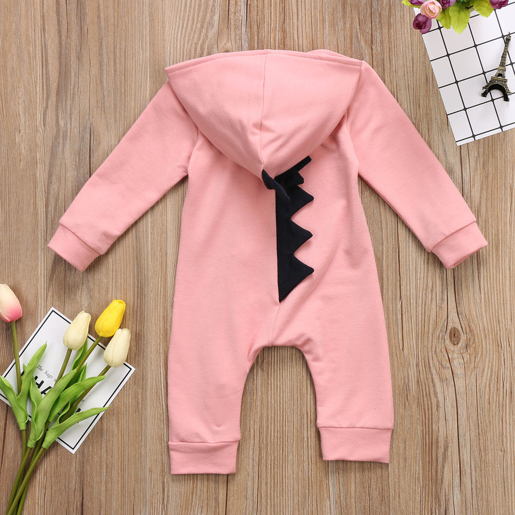 Adorable Dinosaur zip-up Jumpsuit for Baby