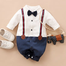 Load image into Gallery viewer, Baby Boy&#39;s Grace Bow Tie romper
