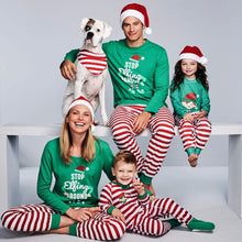Load image into Gallery viewer, Family Christmas Elf Pajamas Set Matching Clothes Adult Kids PJ set Baby Romper Xmas Sleepwear Pyjamas