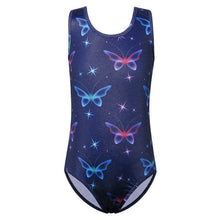 Load image into Gallery viewer, Sleeveless Butterfly Gymnastics Leotard