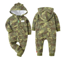Load image into Gallery viewer, Green Camo Baby and Toddler Jumpsuit onesie Romper