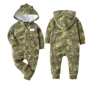 Green Camo Baby and Toddler Jumpsuit onesie Romper