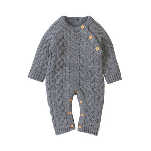 Baby Boy / Girl Knitted Long-sleeve Jumpsuit