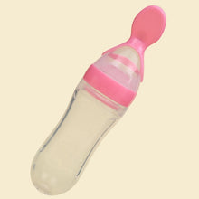 Load image into Gallery viewer, Baby Silicone Feeding Bottle With Spoon Dispenser