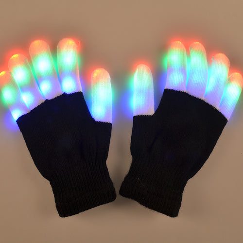 Light-Up LED Flashing Gloves Glow In The Dark For Children